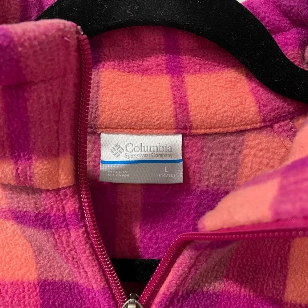 Columbia Vibrant Pink and Orange Fleece Jacket